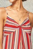 A Multi Stripes Camisole Top