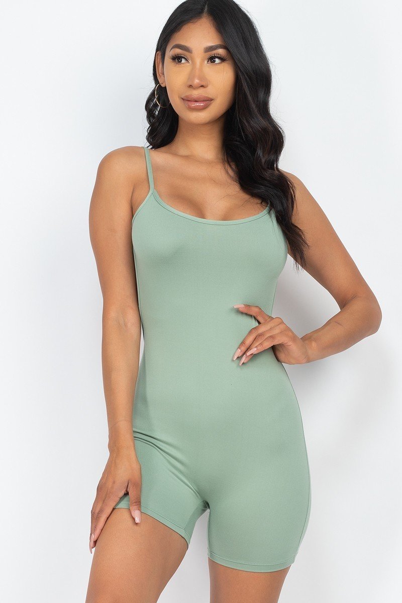 Sexy Backless Cami Romper