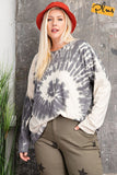 Plus Size Ls Special Washed Poly Rayon Knit Top