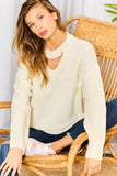 Chocker Neck Oversize Sweater