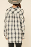 Oversized Loose Fit Plaid Shirt