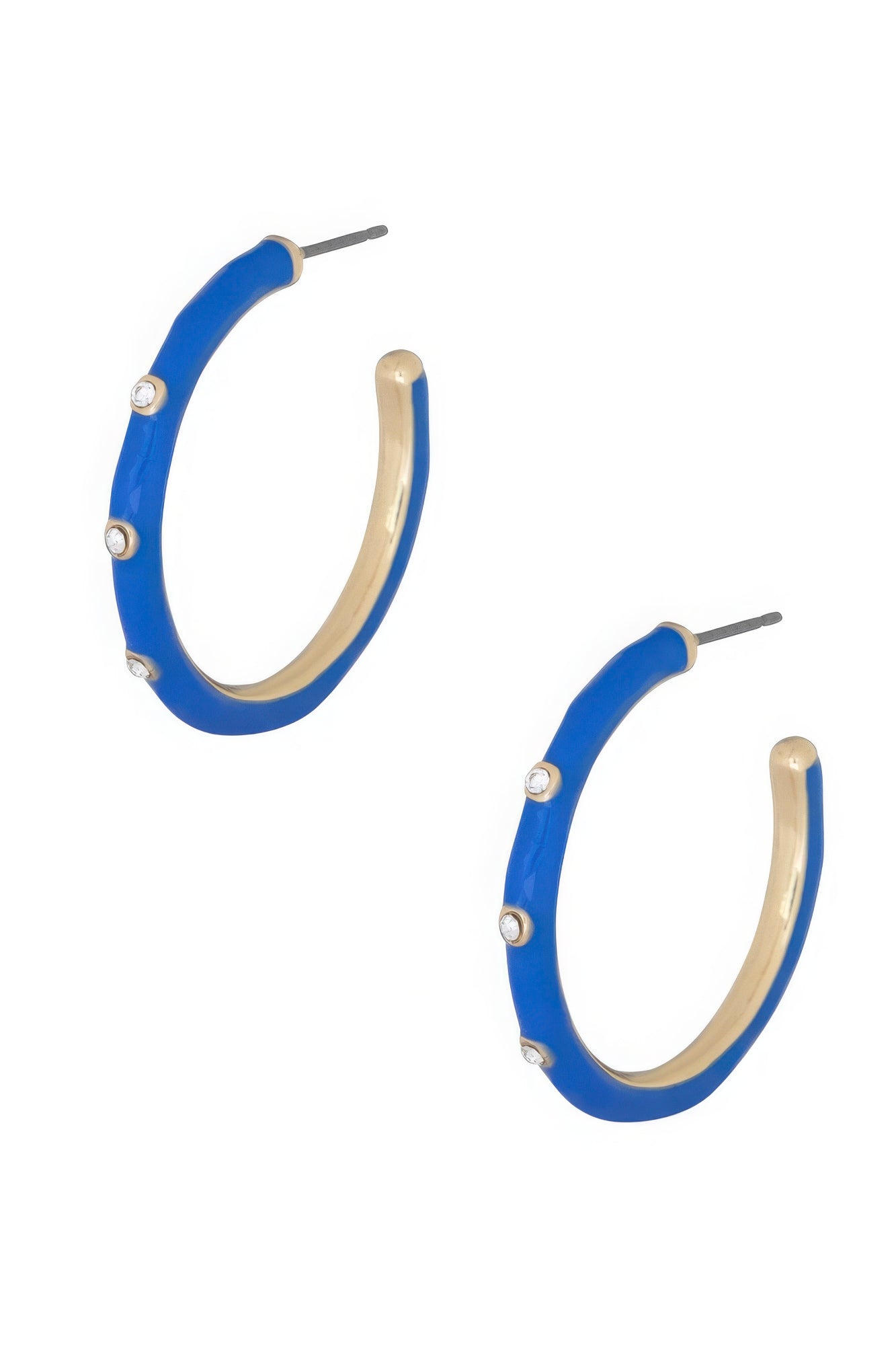 Colorful Metal Hoop Earrings Secondary image