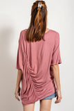 Loose Fit And Ruched Detailing Top