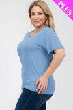 Plus Size Basic Short Sleeve T-shirt