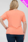 Plus Size Basic Short Sleeve T-shirt