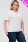 Plus Size Basic Short Sleeve T-shirt