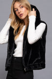 Hoodie Faux Fur Vest