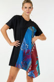 Print Handkerchief Tunic Top