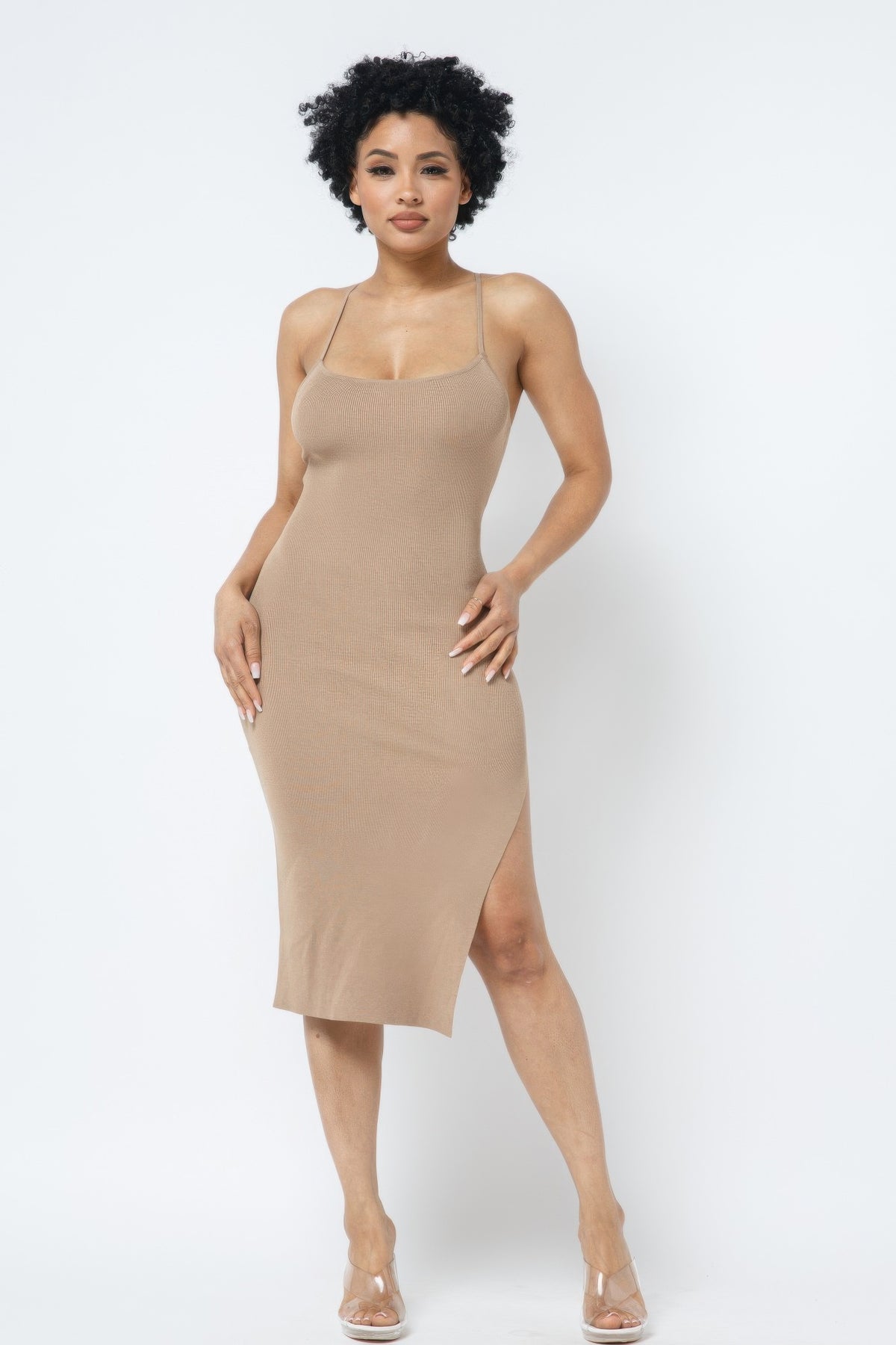 Side Slit Cami Dress