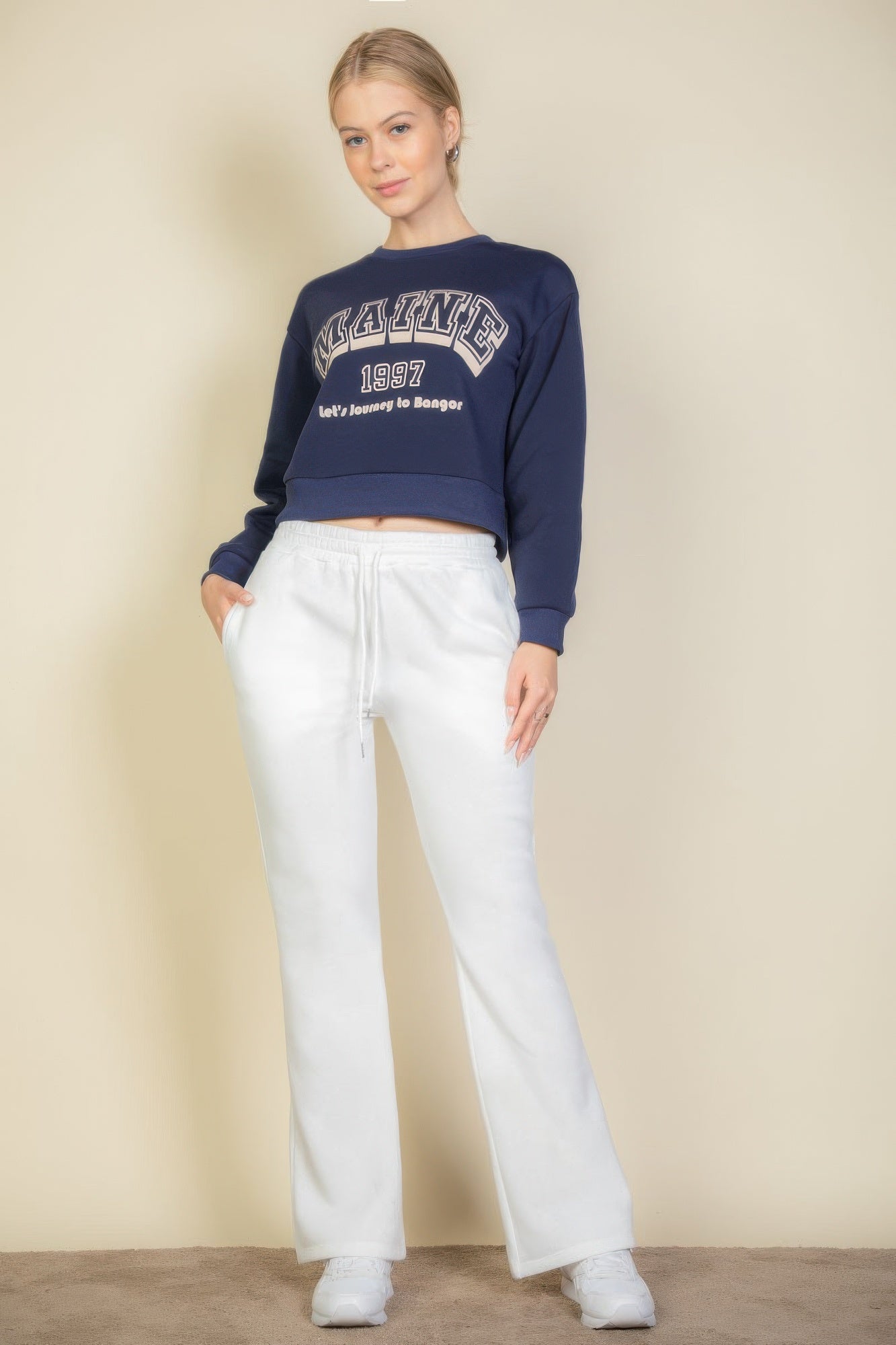 Maine Graphic Drop-Shoulder Sweatshirt Secondary image