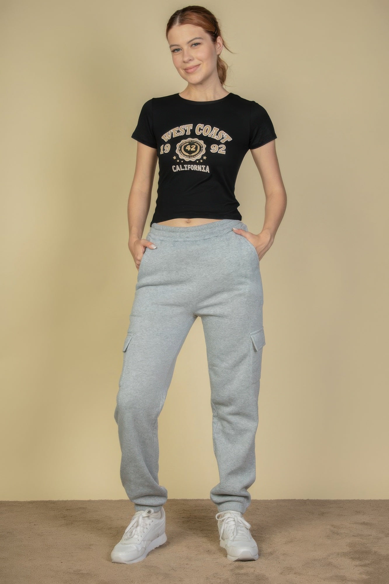 Cargo Pocket Drawstring Sweatpants Secondary image