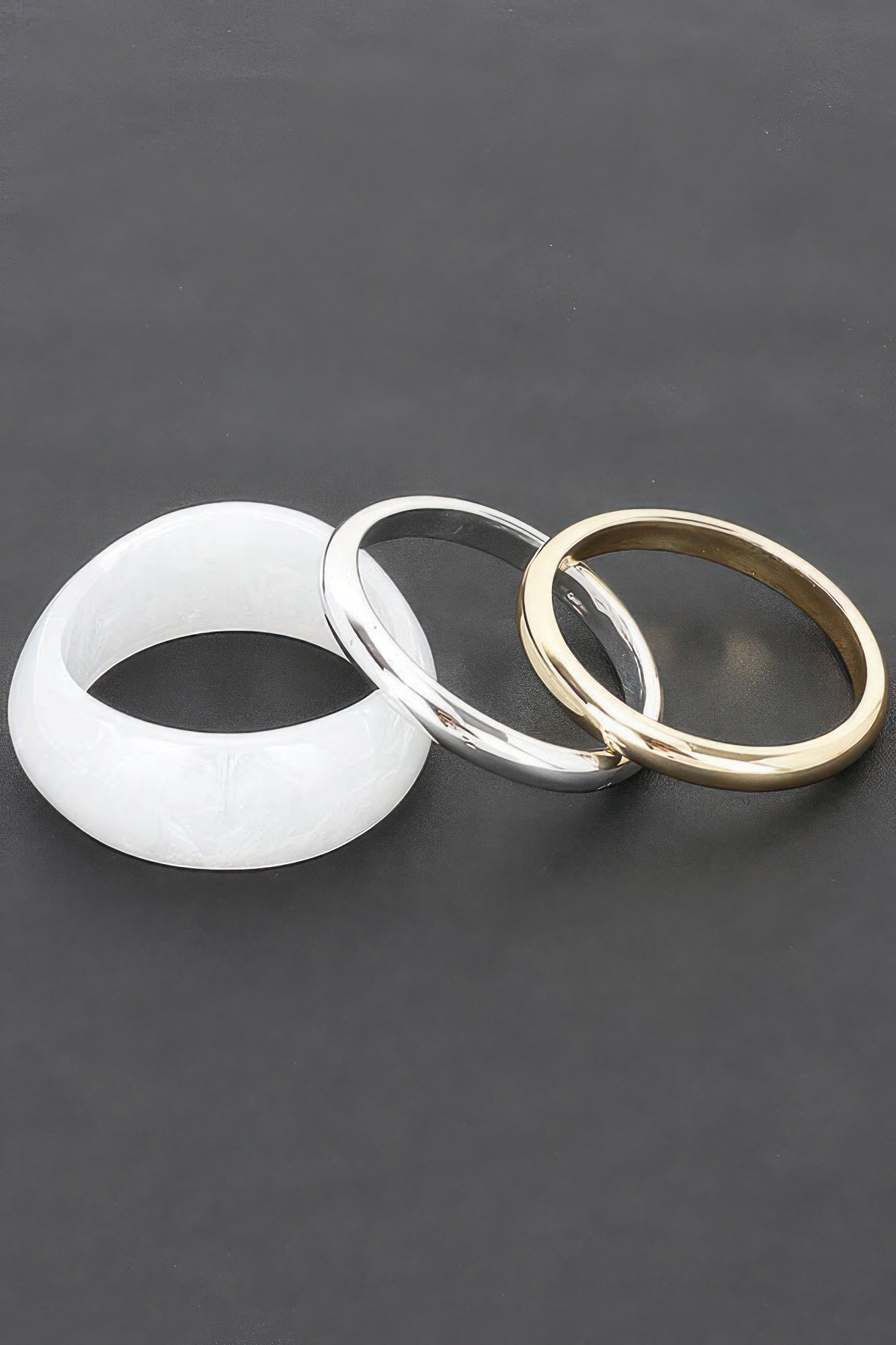 Three-Piece Resin And CCB Bangle Set Secondary image