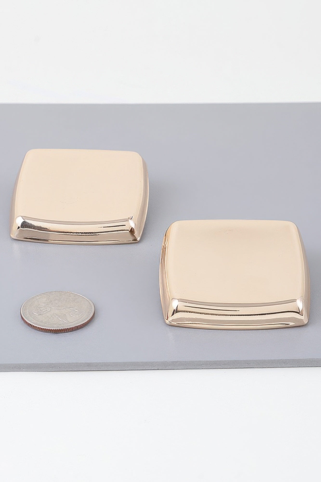 Square Frame Statement Earrings Secondary image