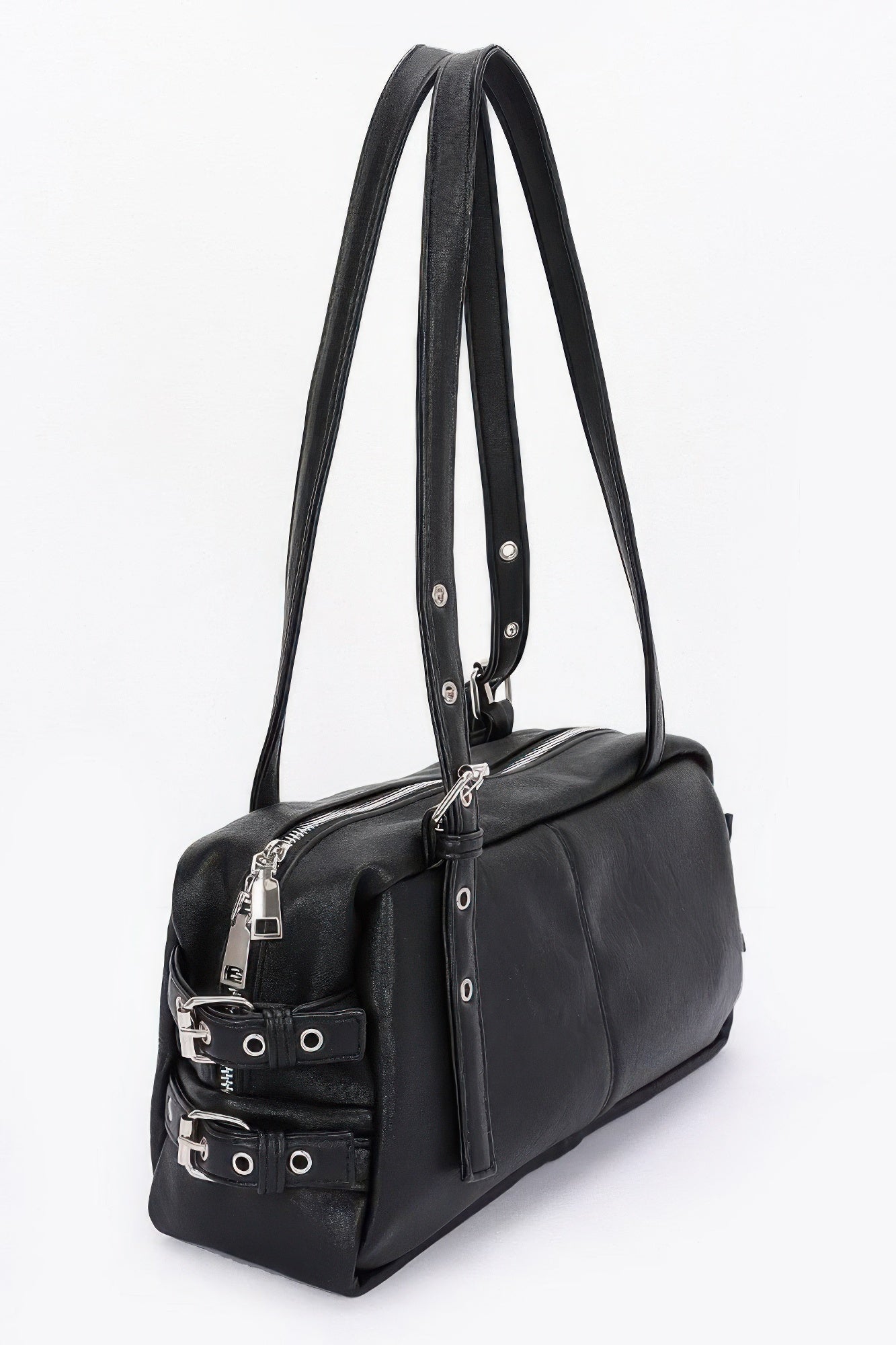 Faux Leather Structured Shoulder Bag Secondary image