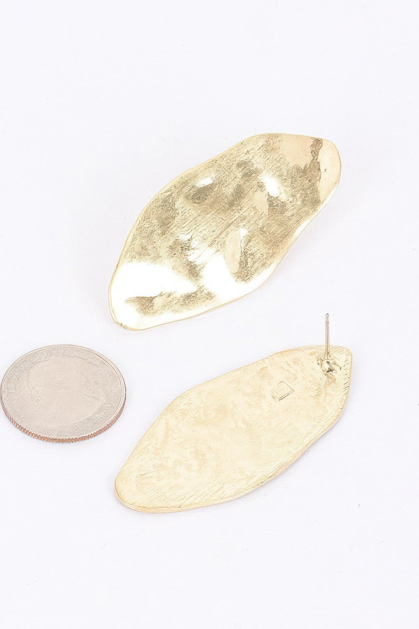 Gold Plated Metal Earrings Secondary image