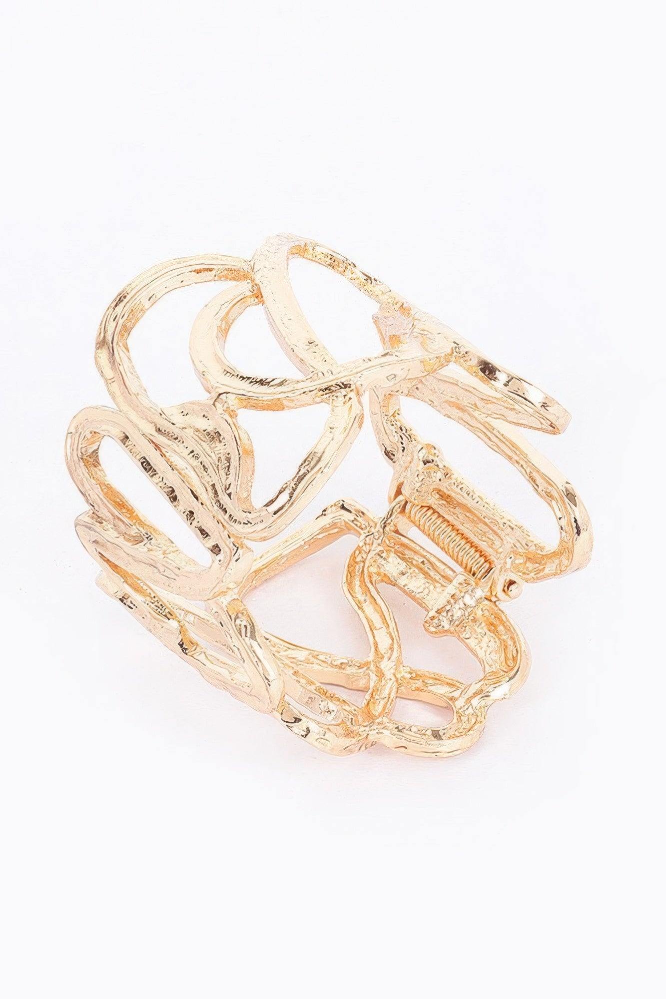 Gold-Tone Abstract Loop Stretch Bracelet Secondary image