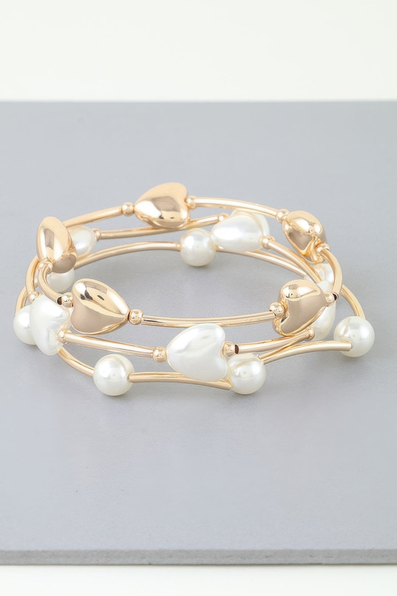 Heart Beaded Wrap Bracelet Secondary image
