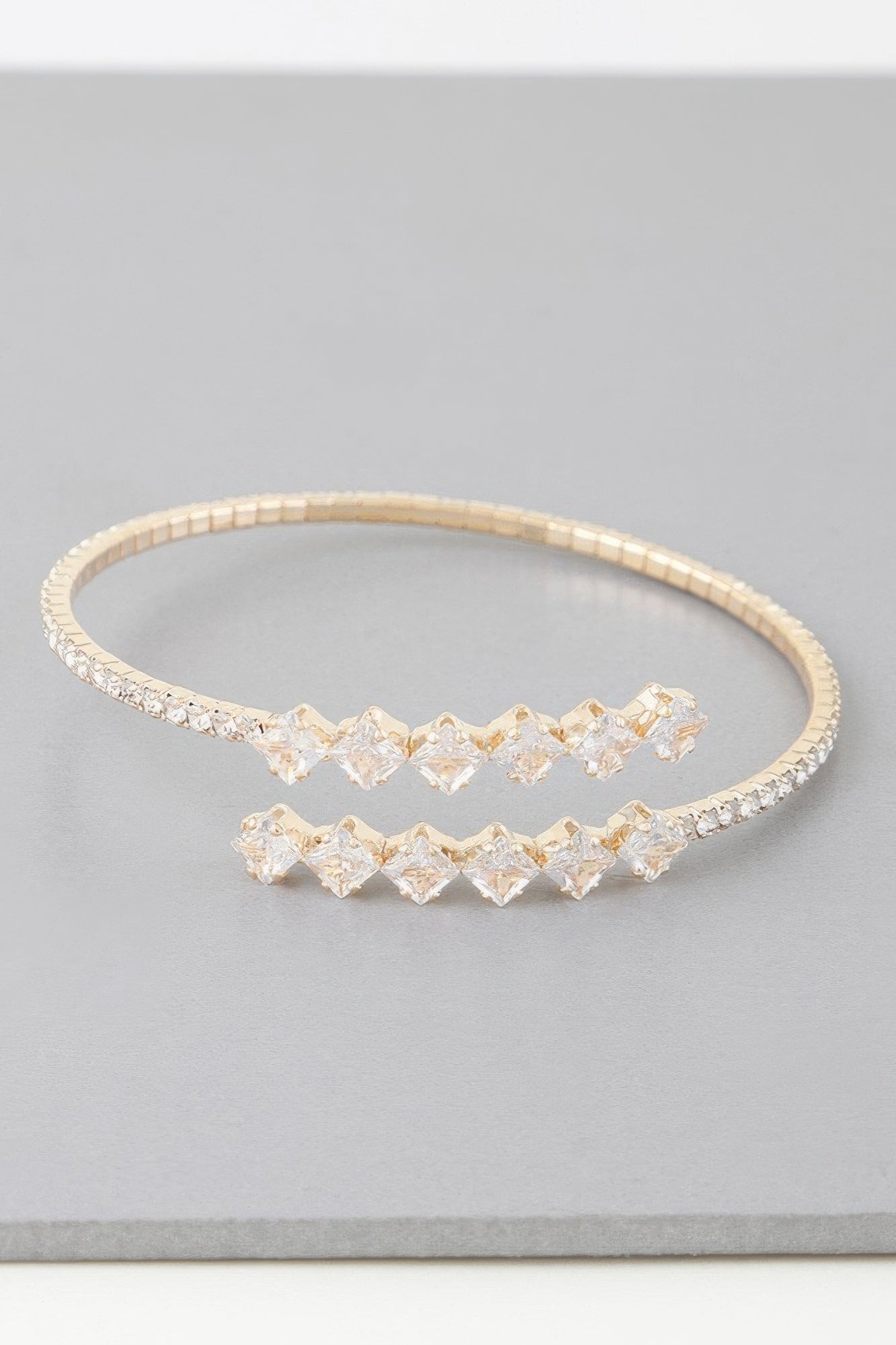 Jeweled Star Cubic Zirconia Wrap Bracelet Secondary image