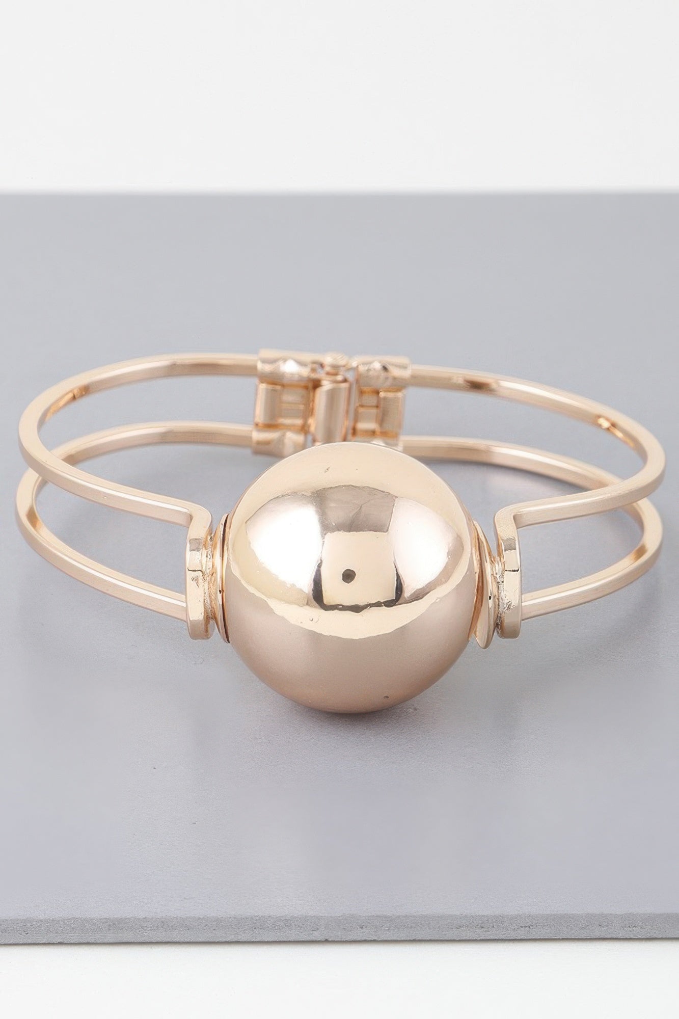 Gold Sphere Detail Cuff Bracelet Secondary image