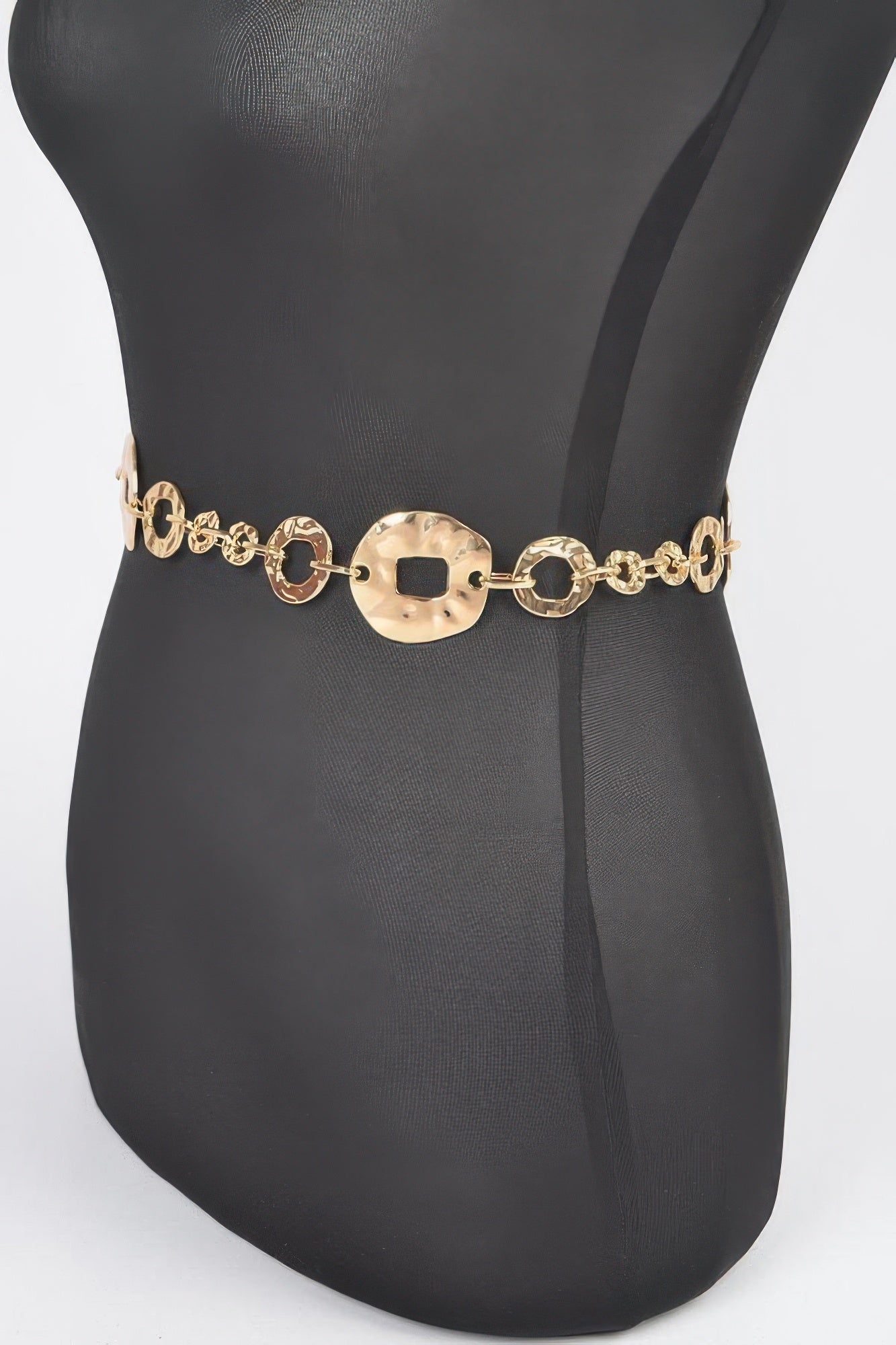 Hammered Link Chain Waist Belt Secondary image