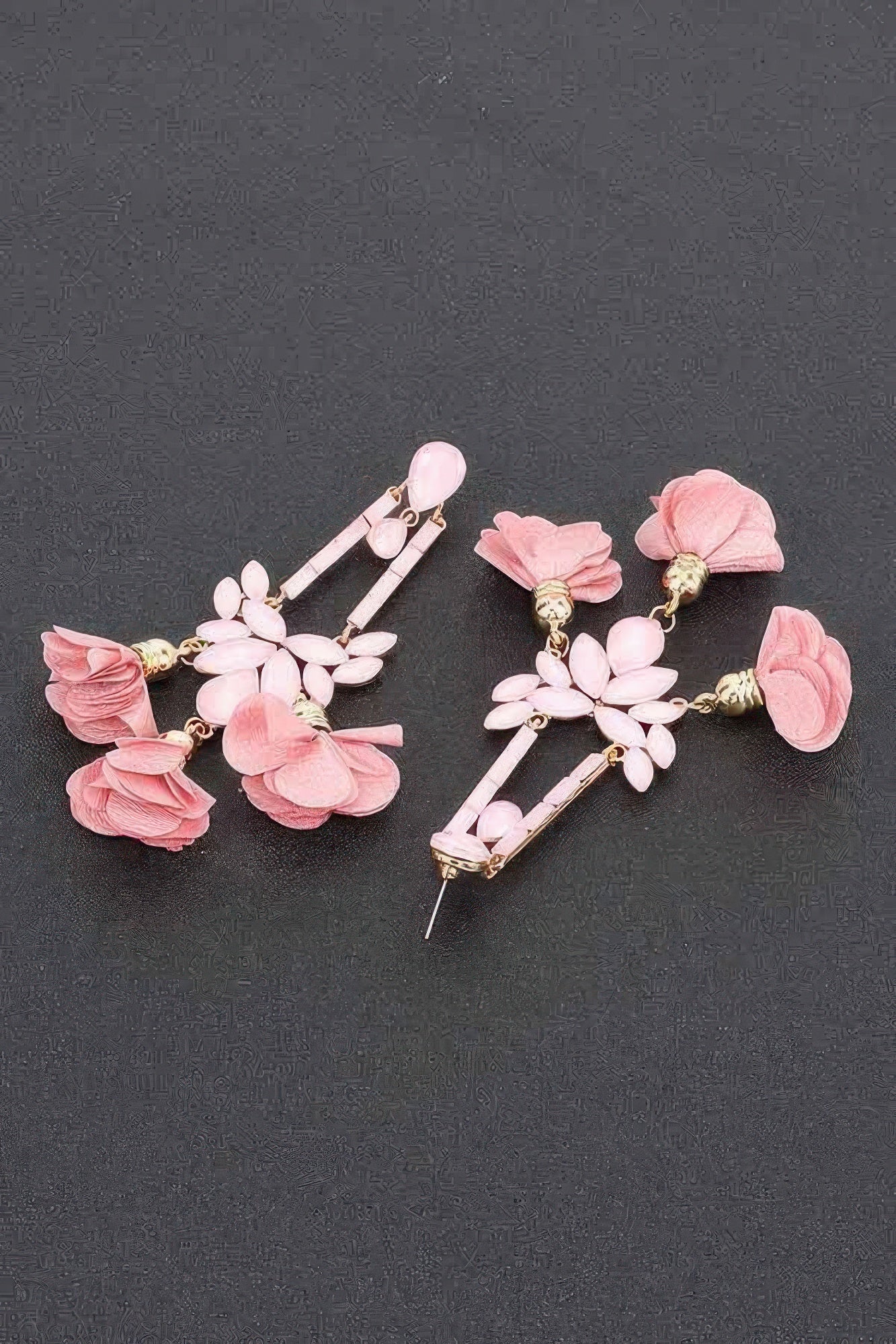 Floral Statement Drop Earrings Secondary image