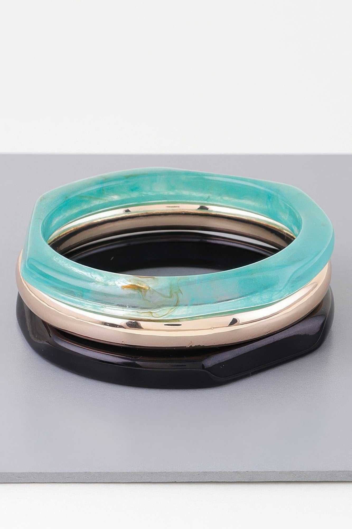 Geometric Marble Statement Bracelet Secondary image