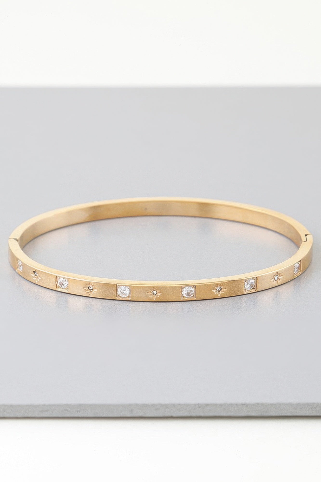Star and Crystal Detail Cuff Bracelet Secondary image