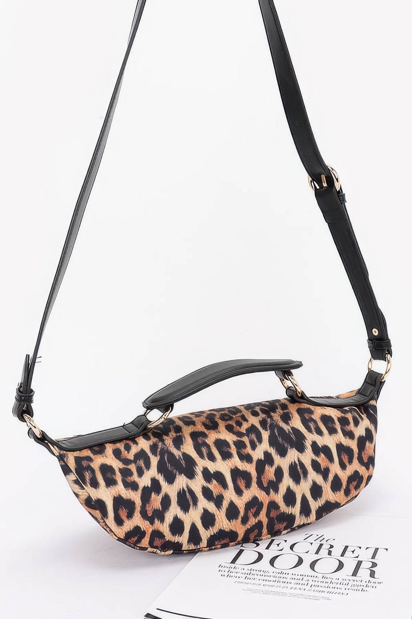 Leopard Print Faux Leather Crossbody Bag Secondary image