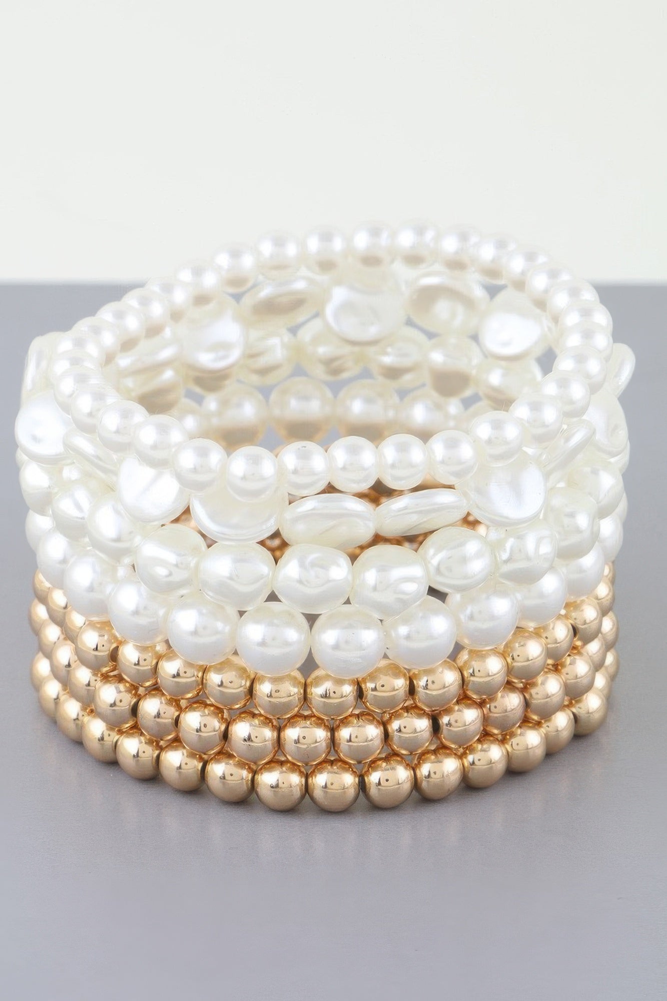 Mixed Beaded Bracelet with Multi-Strand Design Secondary image