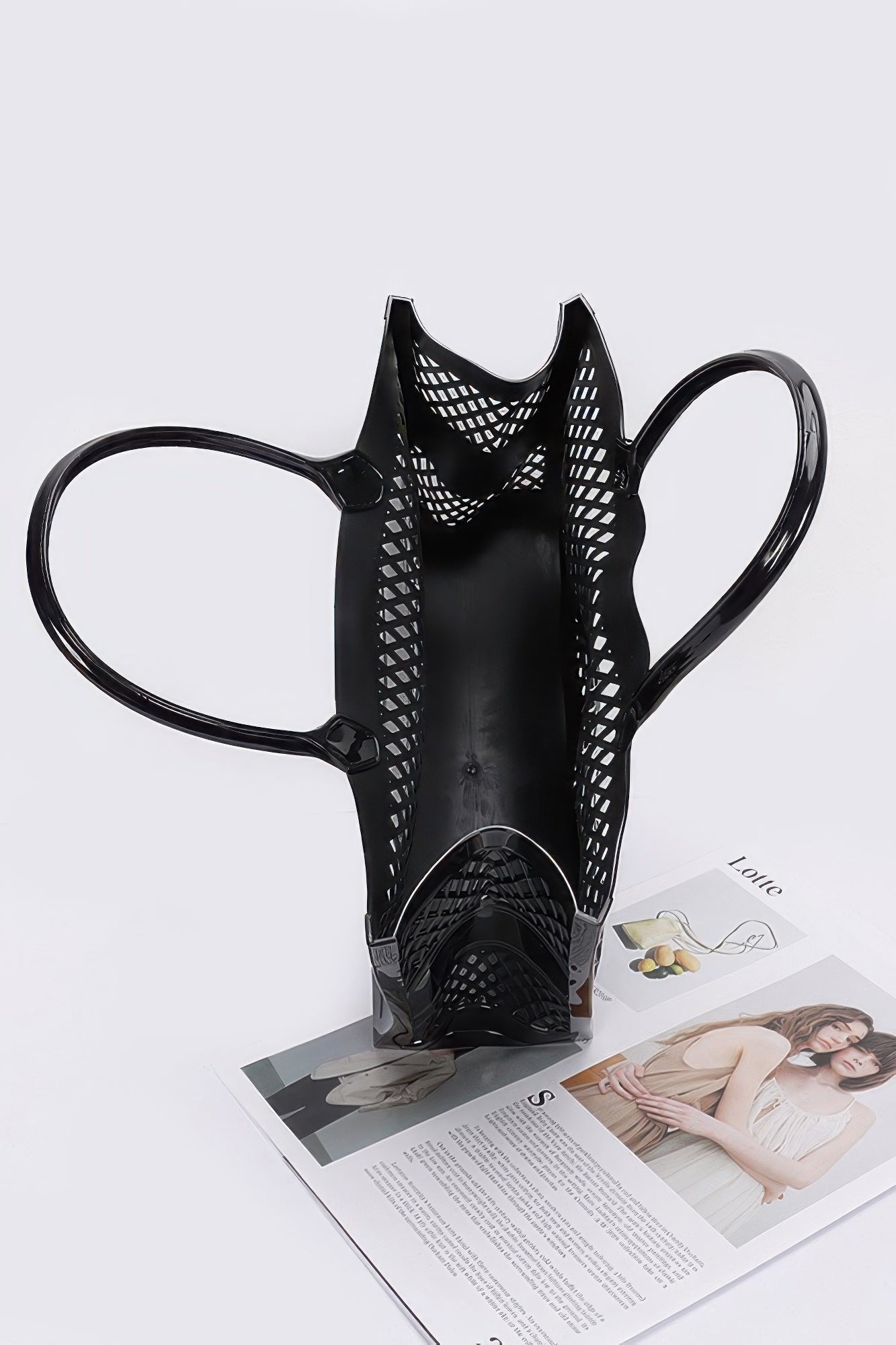 PVC Lattice Panel Tote Bag Secondary image