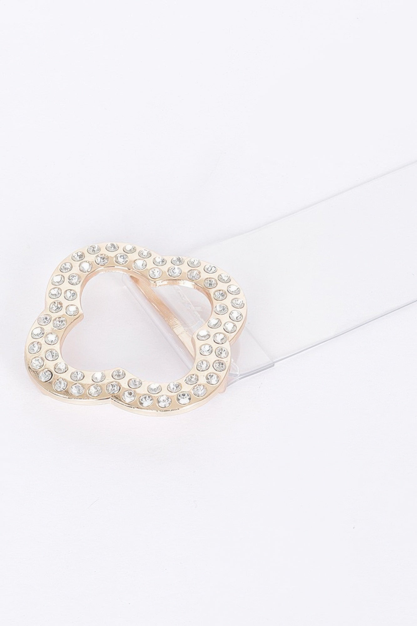 Clear PVC Belt with Rhinestone Buckle Secondary image