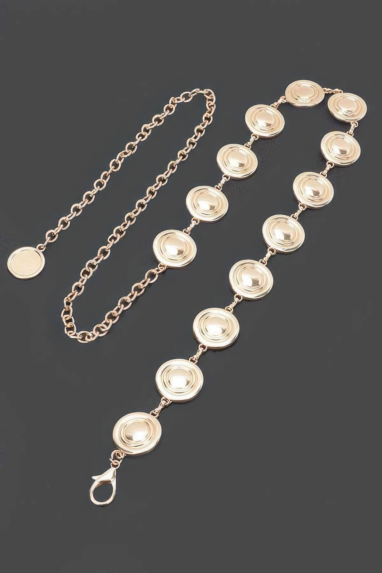 Round Medallion Chain Waist Belt Secondary image