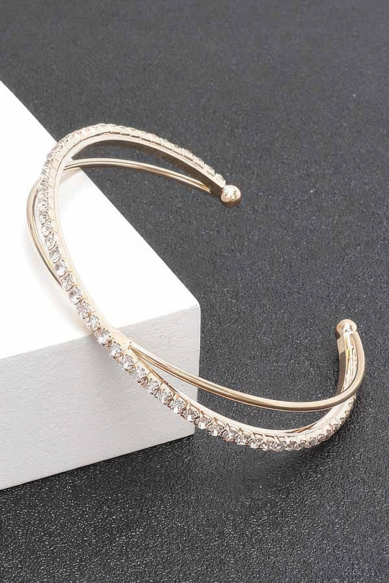 Textured Open Cuff Bracelet Secondary image