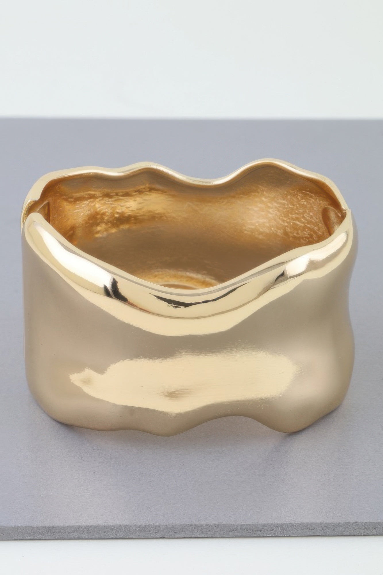 Sculpted Ripple Open Cuff Bracelet Secondary image