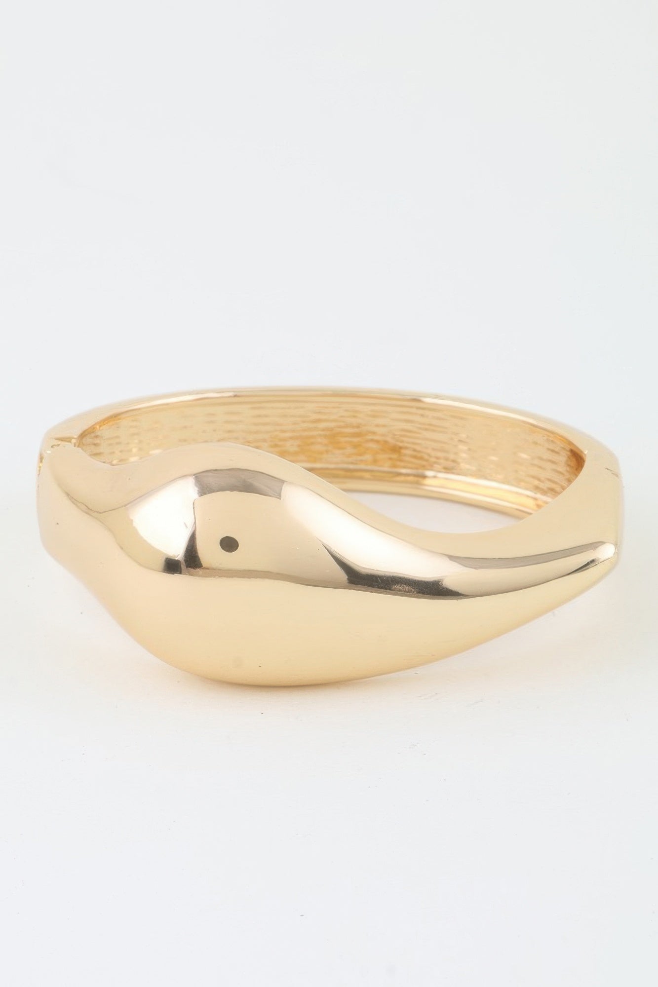 Polished Sculptural Open Cuff Bracelet Secondary image
