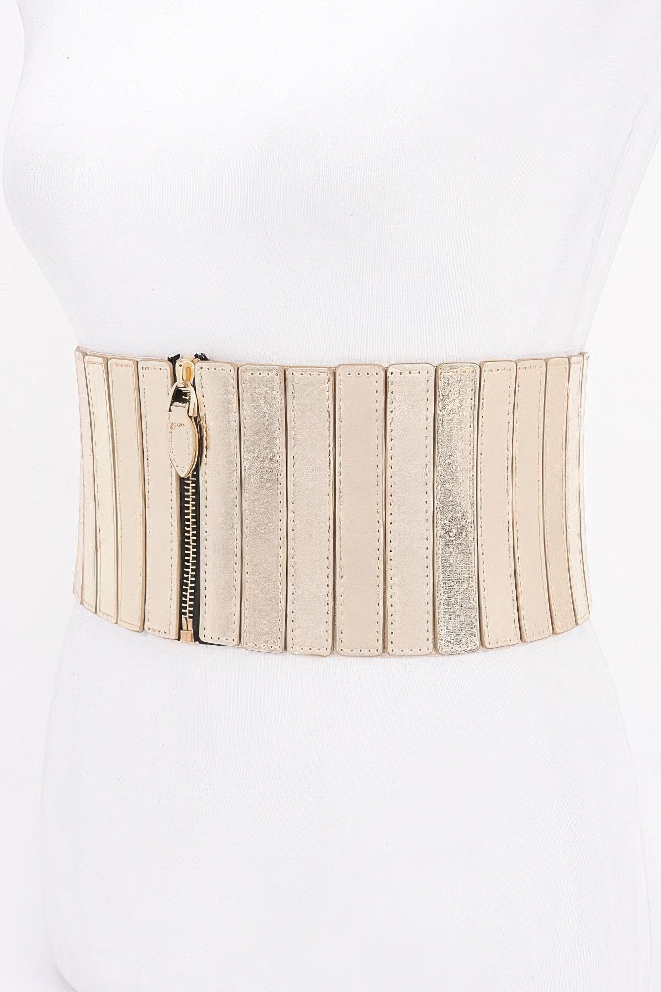 Wide Elastic Zip-Front Belt Secondary image