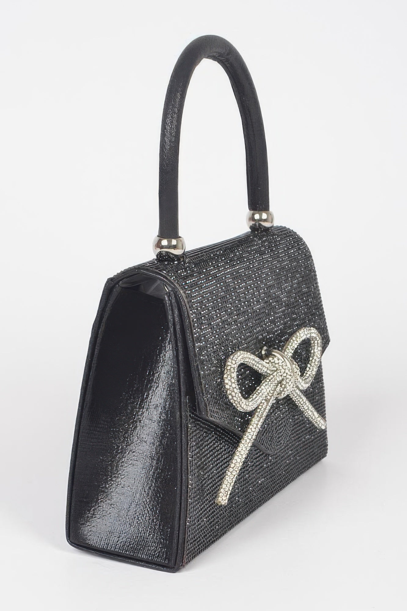 Sparkling Bow Structured Top Handle Bag Secondary image