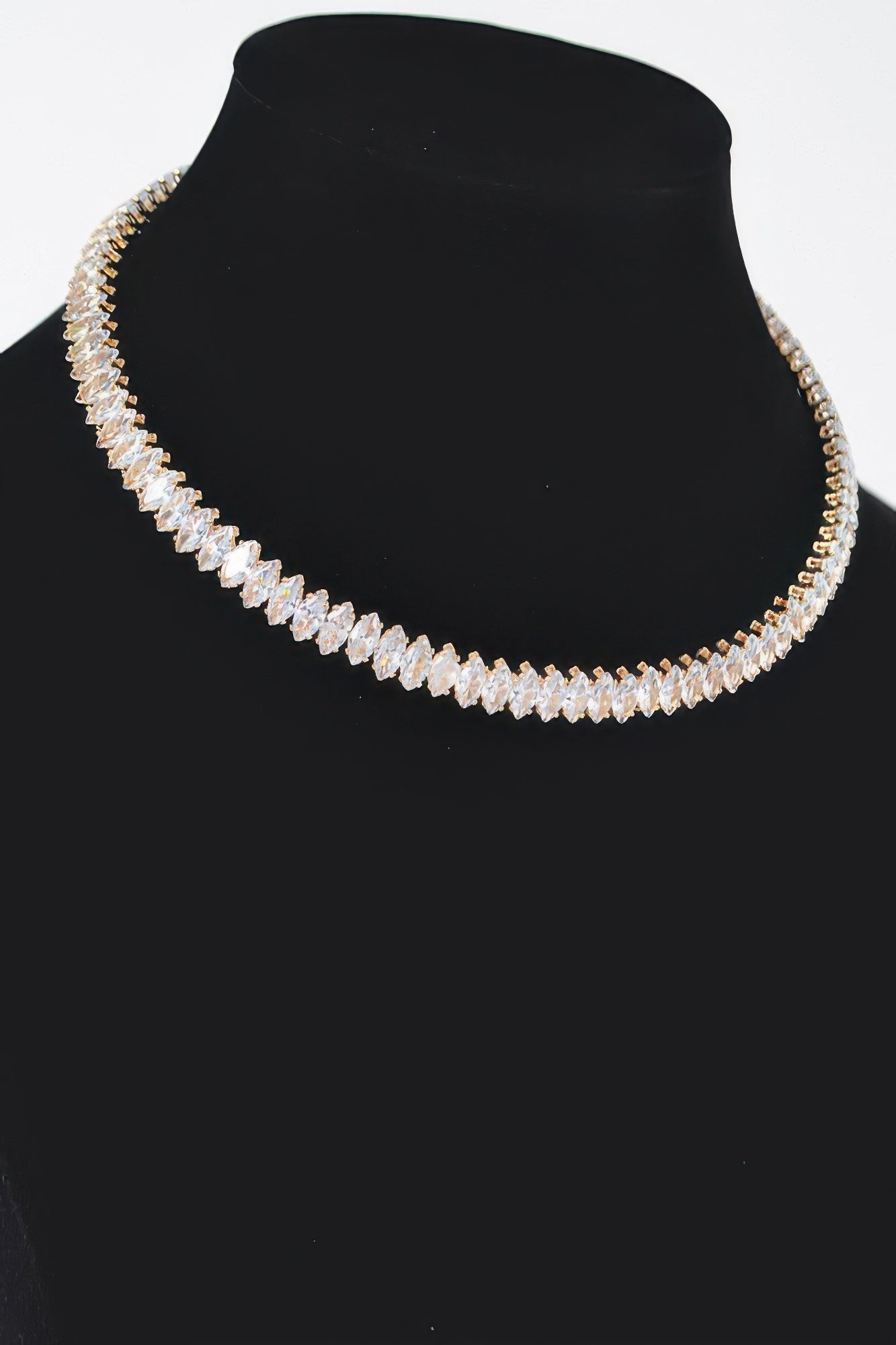 Cubic Zirconia Crystal Choker Necklace Secondary image