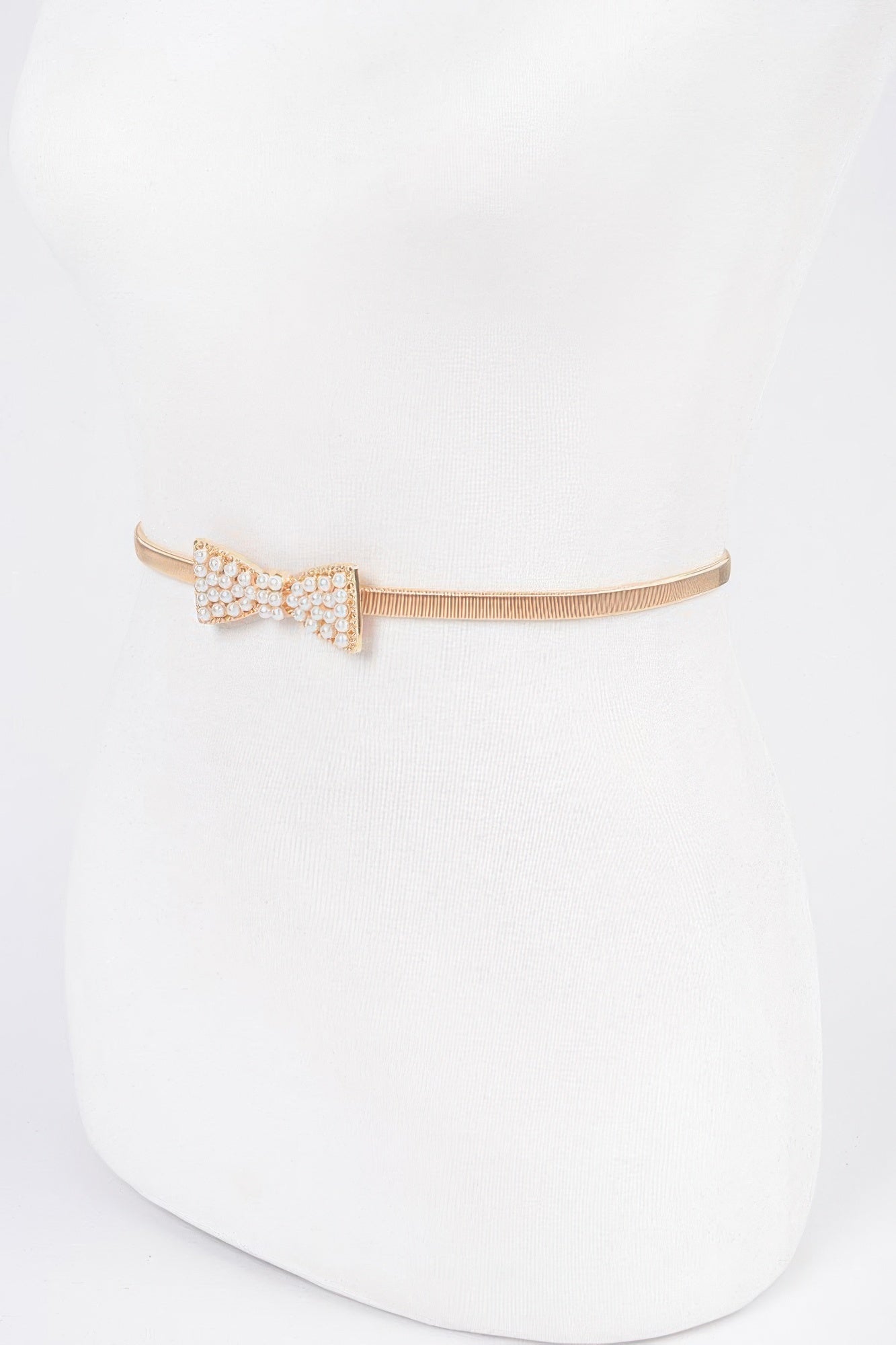 Embellished Bow Stretch Belt Secondary image