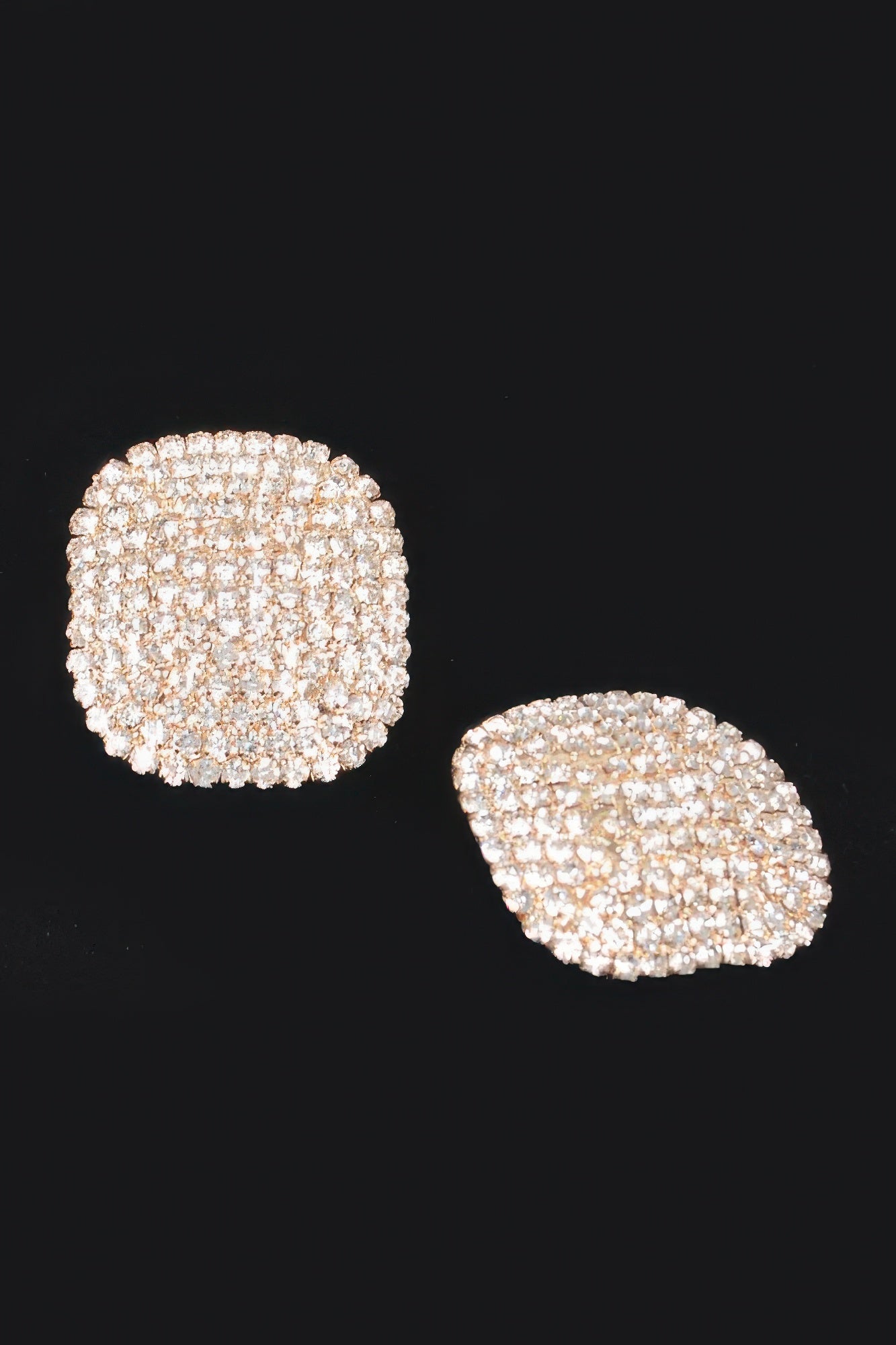 Rhinestone Statement Stud Earrings Secondary image