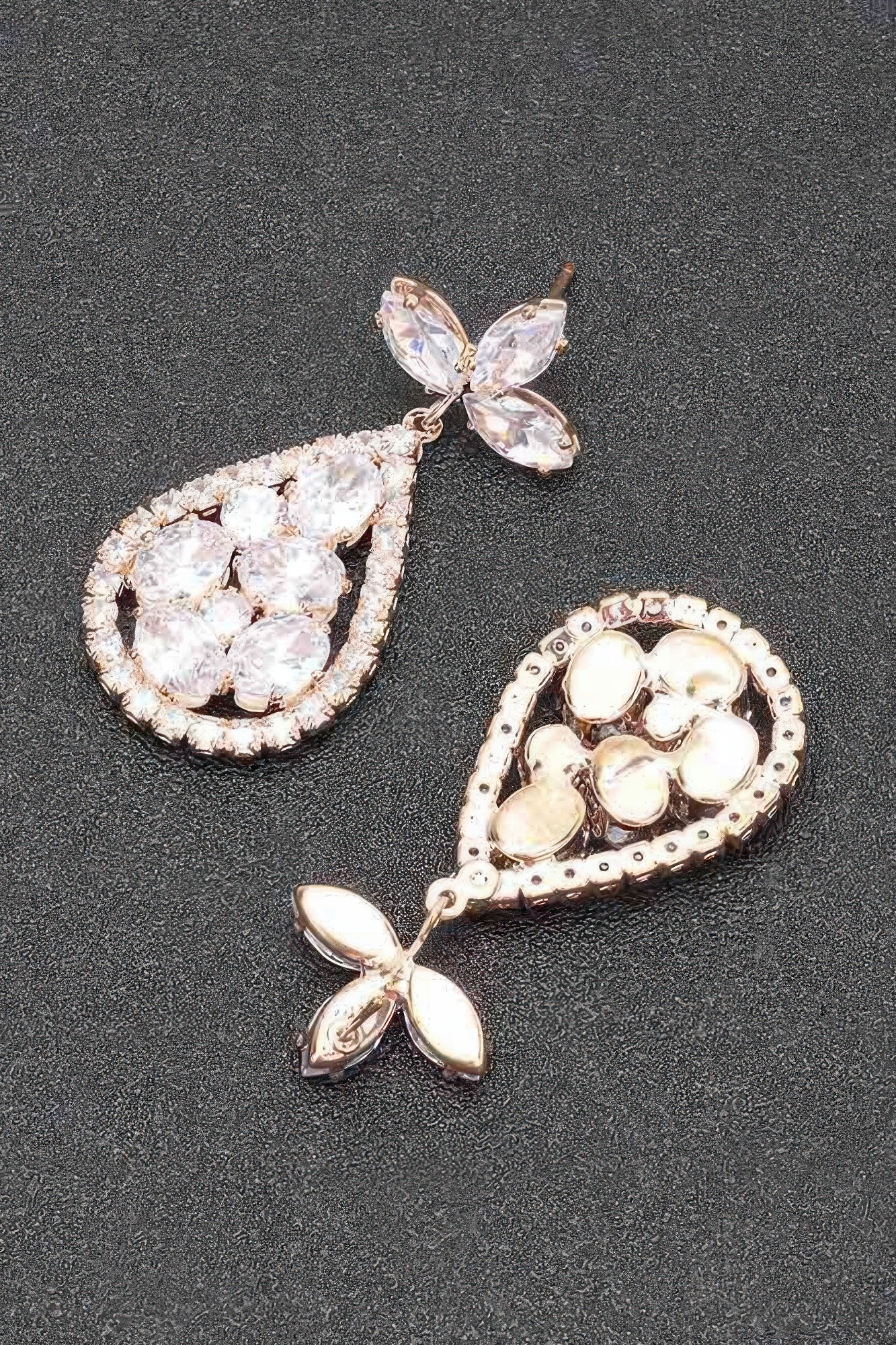 Long Rhinestone Statement Earring Set Secondary image