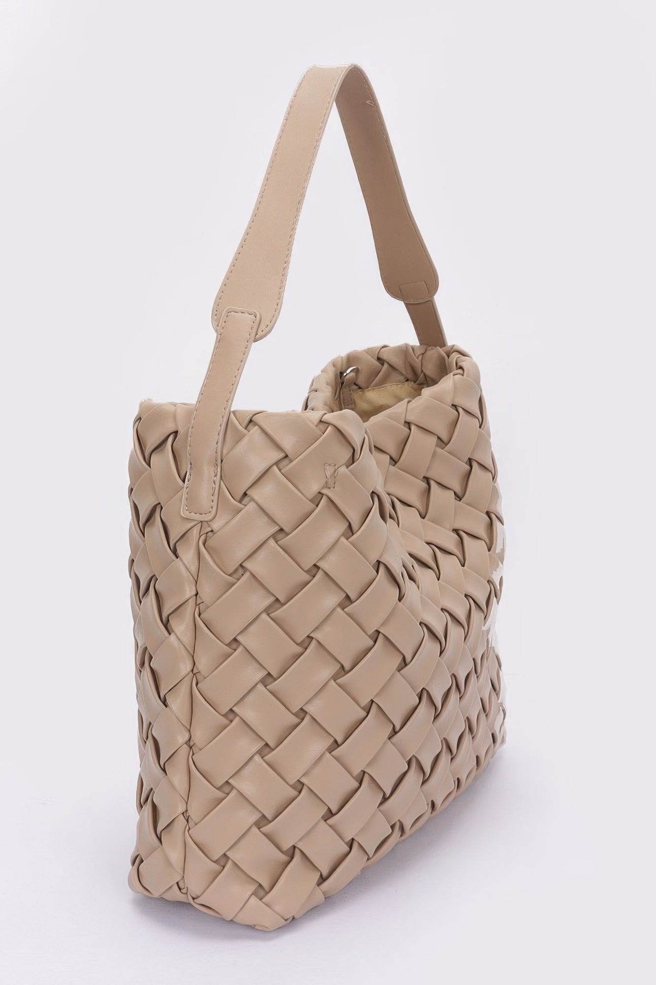 Braided Faux Leather Hobo Bag Set Secondary image