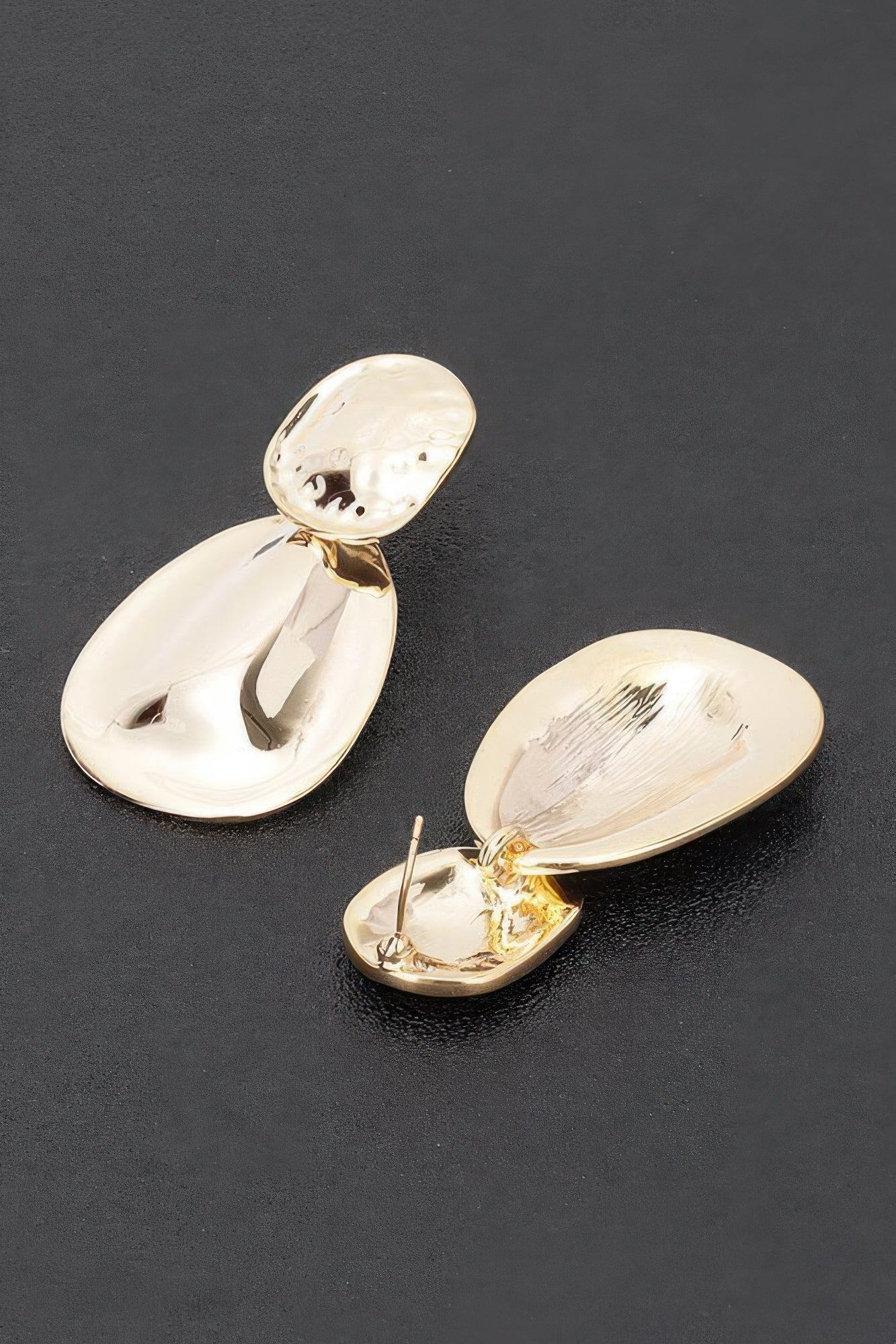 Double Oval Drop Earrings Secondary image