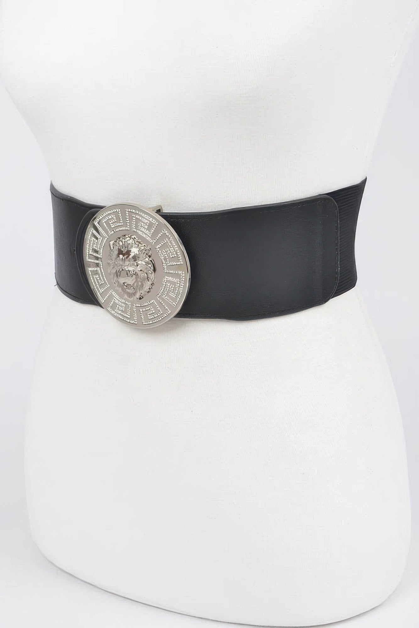 Wide Lion Medallion Stretch Belt Secondary image