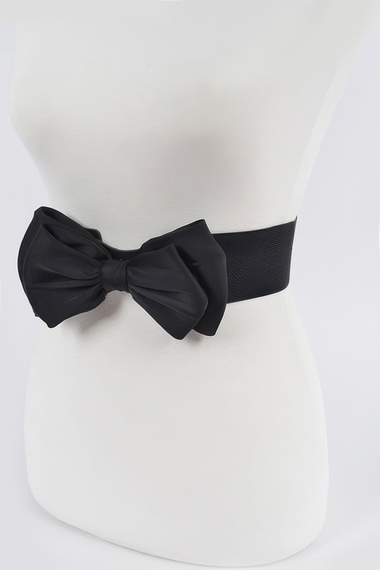 Wide Elastic Bow Waist Belt Secondary image