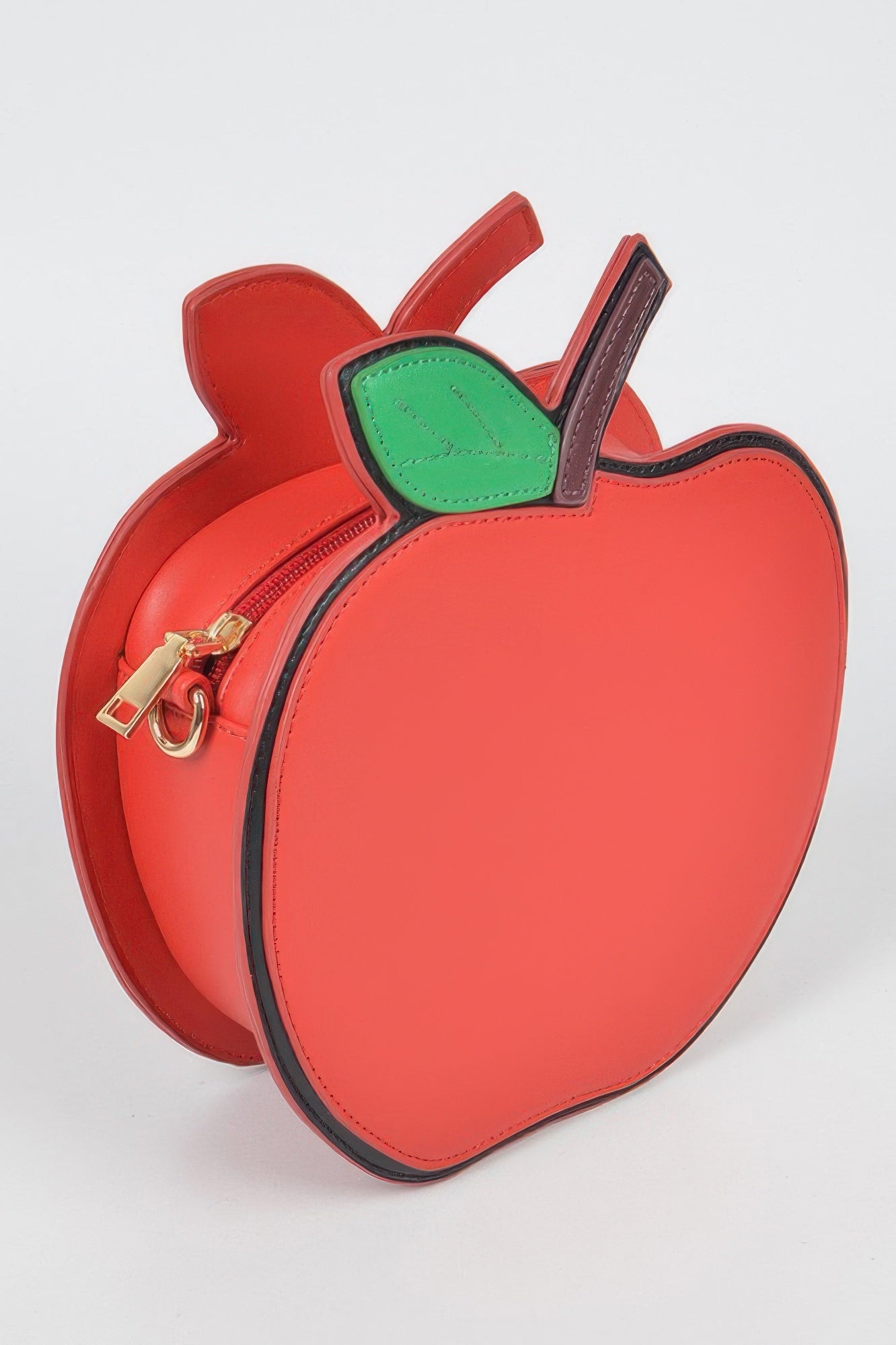 Red Apple-Shaped Crossbody Clutch Secondary image