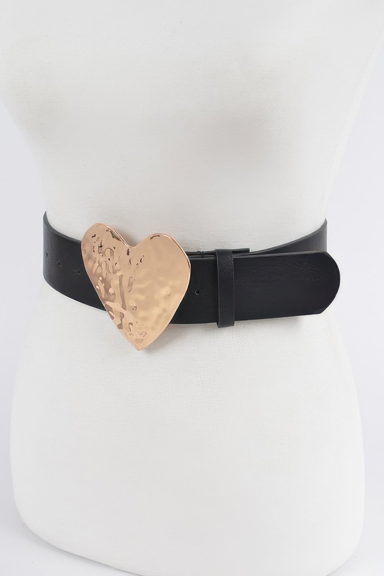 Heart Buckle Faux Leather Belt Secondary image