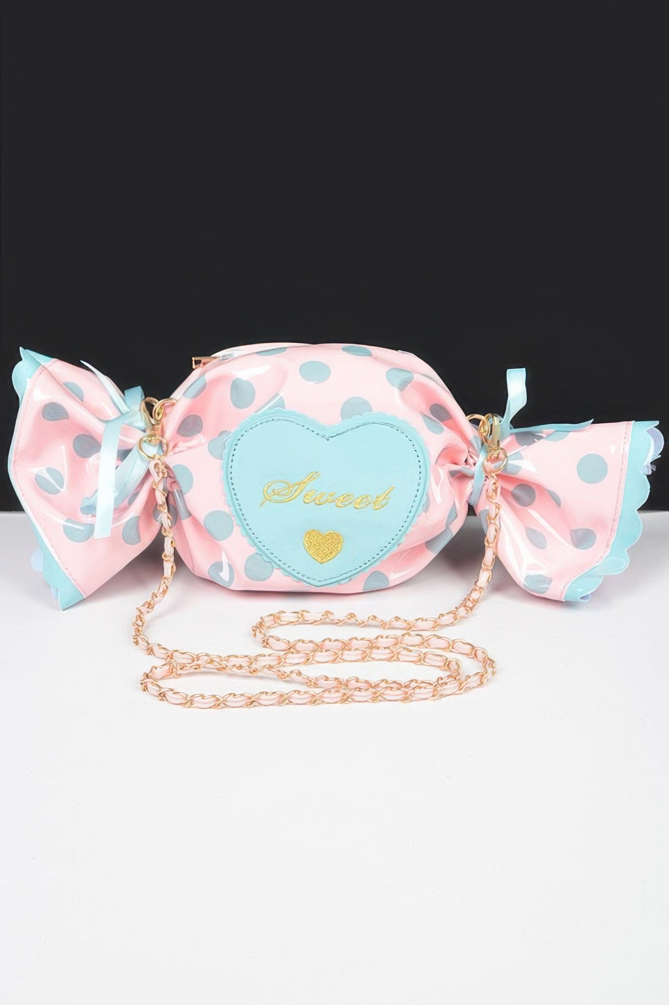 Polka Dot Candy-Shaped Chain Bag Secondary image