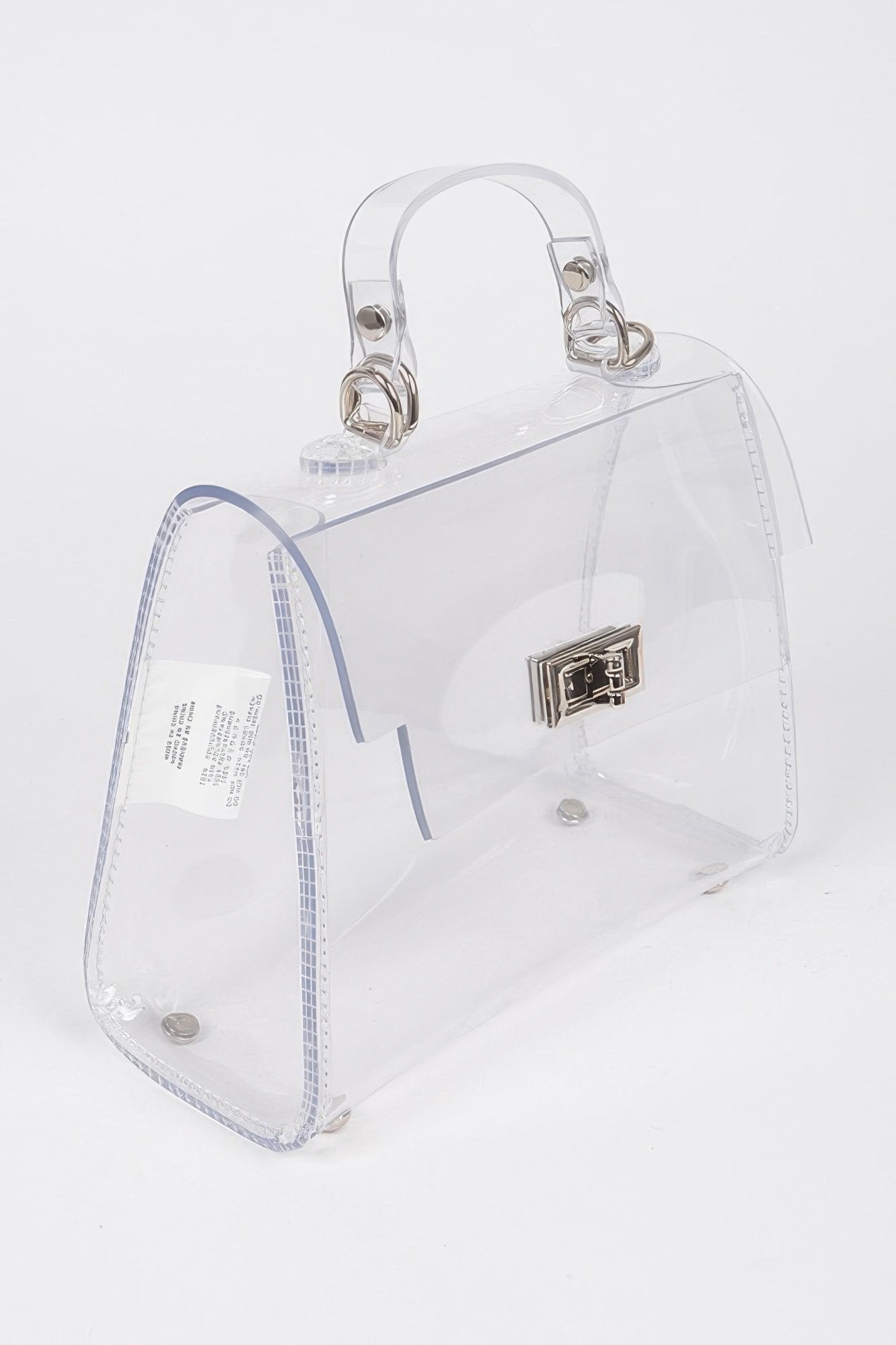 Clear PVC Top-Handle Clutch Bag Secondary image