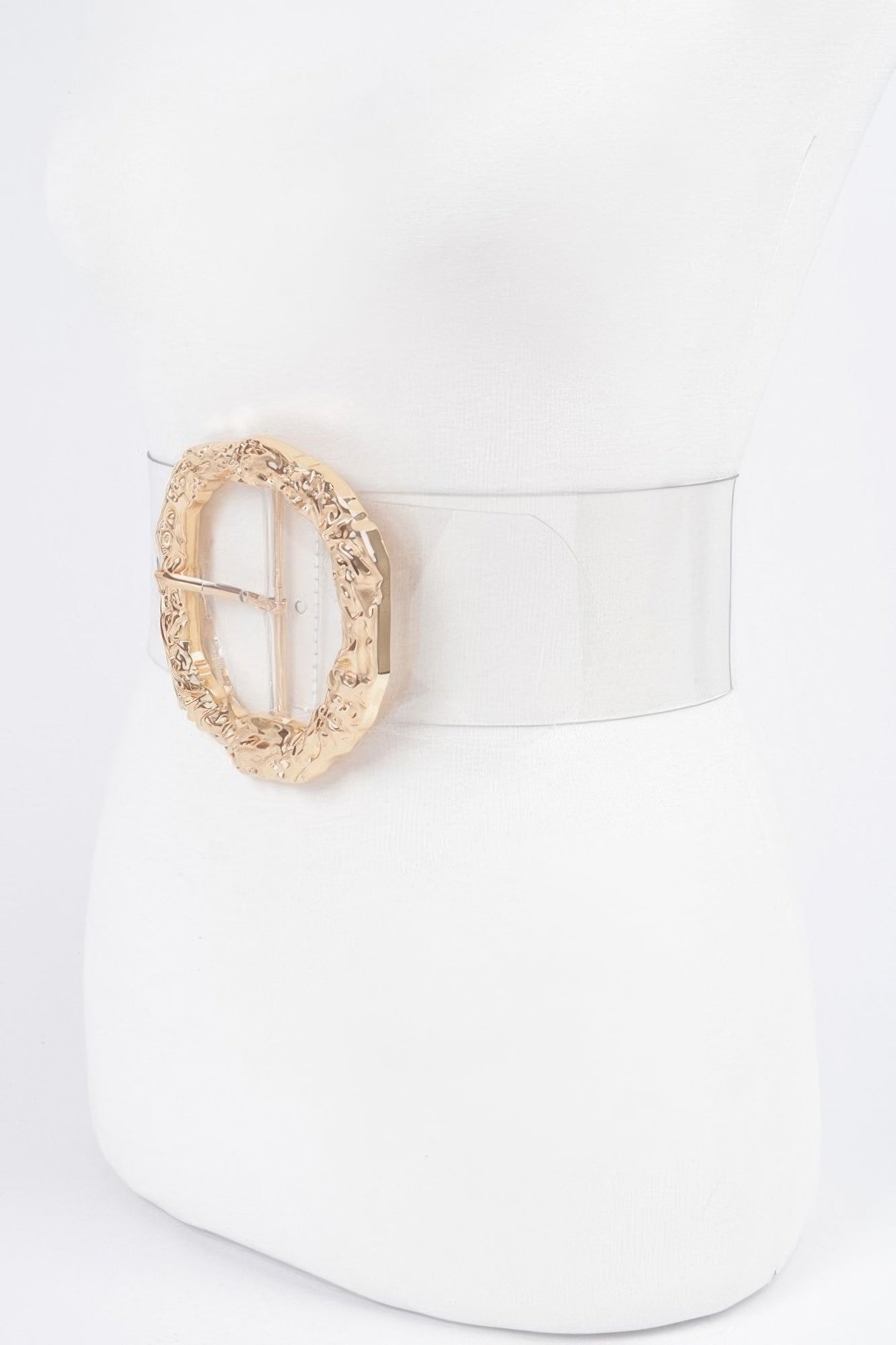 Clear PVC Belt with Vintage Round Metal Buckle Secondary image